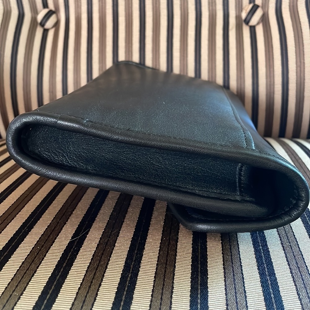 VINTAGE COACH ENVELOPE CLUTCH 9810 MADE IN NEW YORK CITY BLACK - Picture 5 of 12